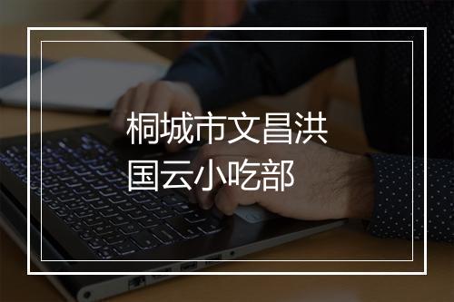 桐城市文昌洪国云小吃部