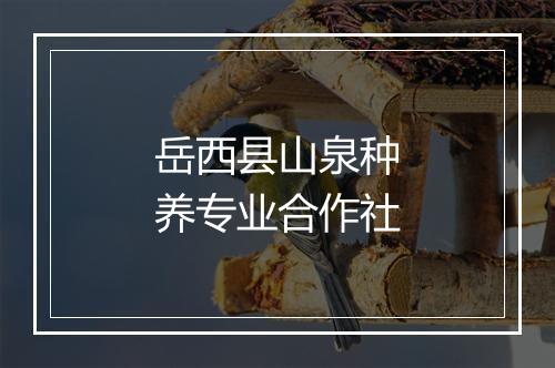 岳西县山泉种养专业合作社