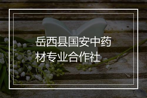 岳西县国安中药材专业合作社