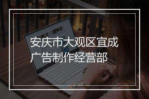 安庆市大观区宜成广告制作经营部