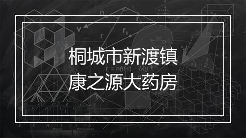 桐城市新渡镇康之源大药房