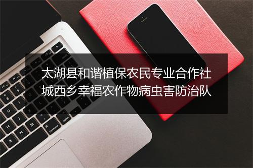 太湖县和谐植保农民专业合作社城西乡幸福农作物病虫害防治队