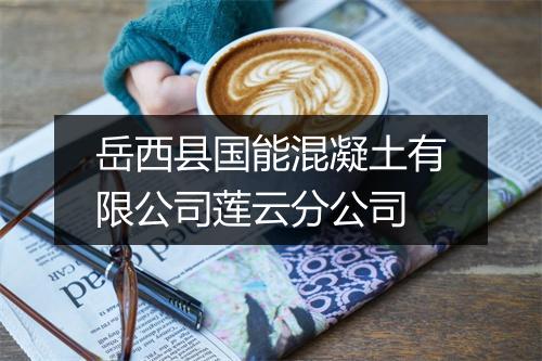 岳西县国能混凝土有限公司莲云分公司