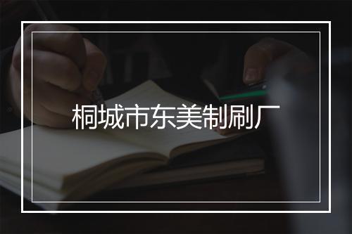 桐城市东美制刷厂