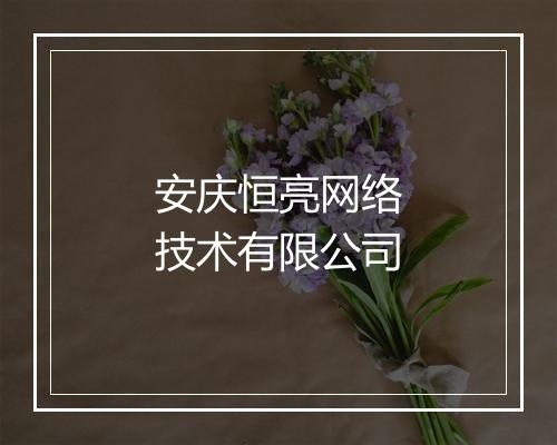 安庆恒亮网络技术有限公司