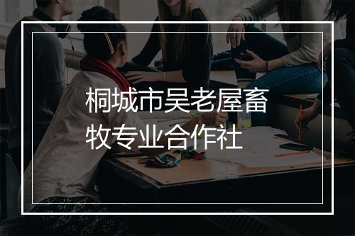 桐城市吴老屋畜牧专业合作社
