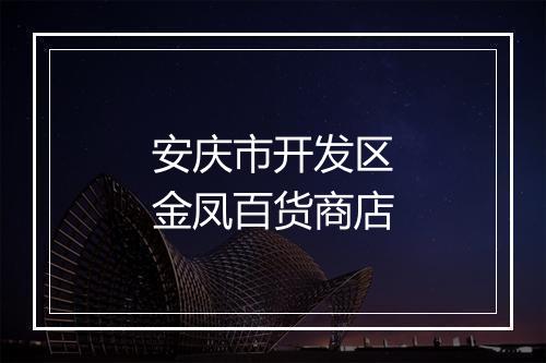 安庆市开发区金凤百货商店
