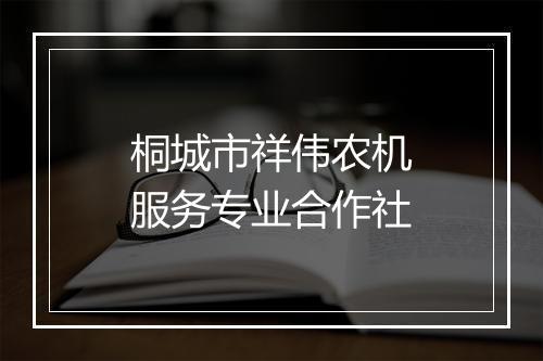 桐城市祥伟农机服务专业合作社
