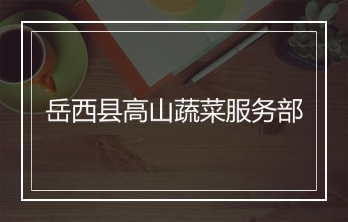 岳西县高山蔬菜服务部