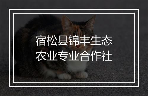 宿松县锦丰生态农业专业合作社