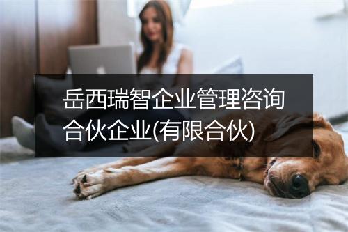 岳西瑞智企业管理咨询合伙企业(有限合伙)