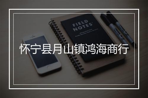 怀宁县月山镇鸿海商行