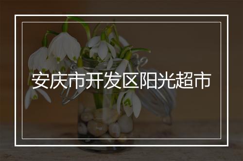 安庆市开发区阳光超市