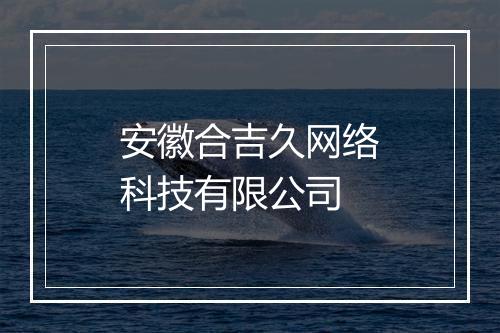 安徽合吉久网络科技有限公司