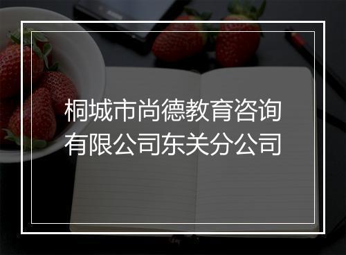 桐城市尚德教育咨询有限公司东关分公司
