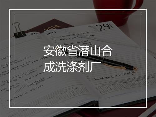 安徽省潜山合成洗涤剂厂