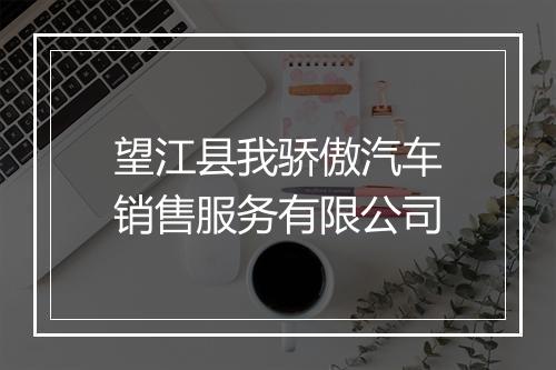 望江县我骄傲汽车销售服务有限公司
