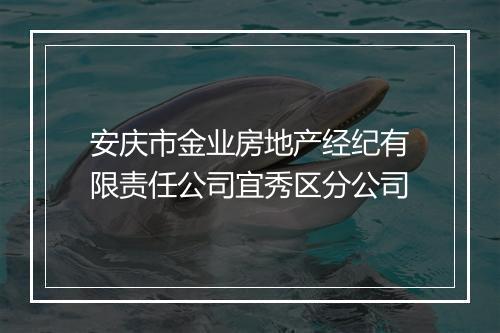 安庆市金业房地产经纪有限责任公司宜秀区分公司