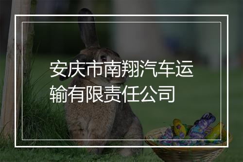安庆市南翔汽车运输有限责任公司