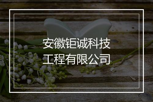 安徽钜诚科技工程有限公司