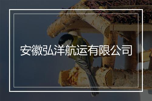 安徽弘洋航运有限公司