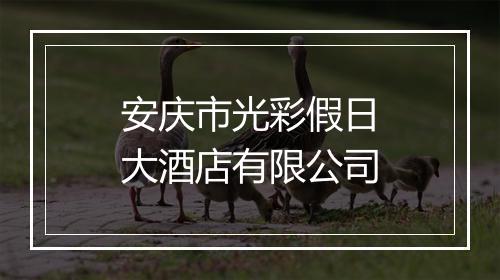 安庆市光彩假日大酒店有限公司