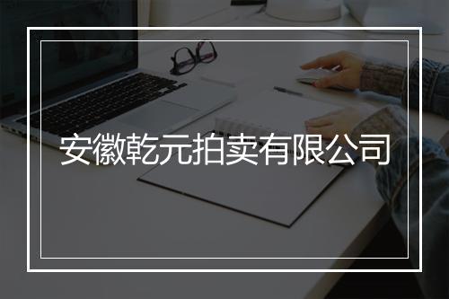 安徽乾元拍卖有限公司