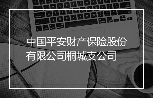 中国平安财产保险股份有限公司桐城支公司