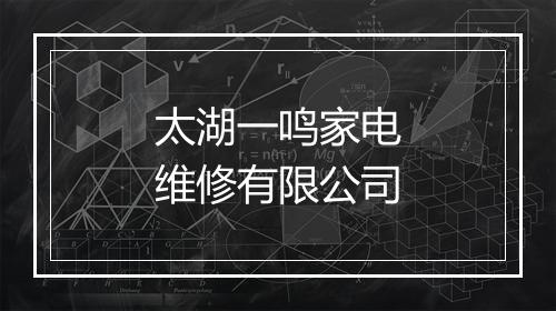 太湖一鸣家电维修有限公司