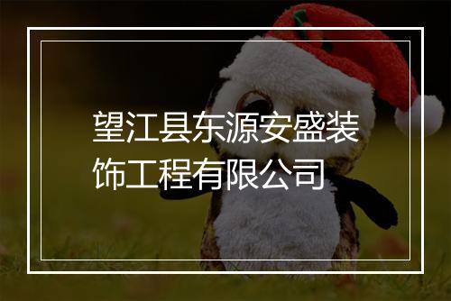 望江县东源安盛装饰工程有限公司