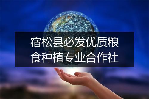 宿松县必发优质粮食种植专业合作社
