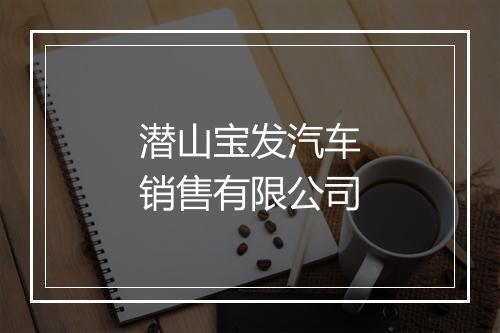 潜山宝发汽车销售有限公司