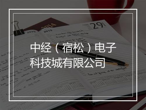 中经（宿松）电子科技城有限公司