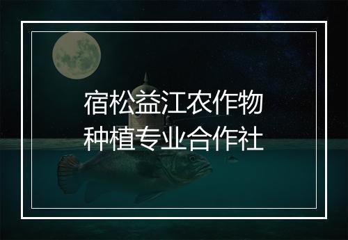 宿松益江农作物种植专业合作社
