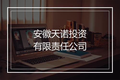 安徽天诺投资有限责任公司