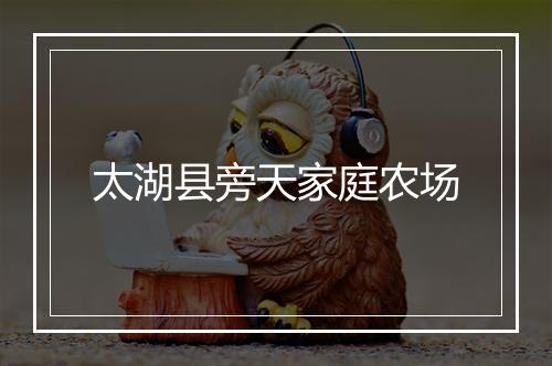 太湖县旁天家庭农场
