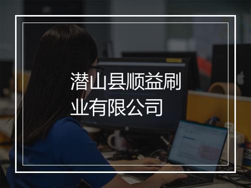 潜山县顺益刷业有限公司