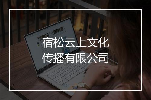 宿松云上文化传播有限公司