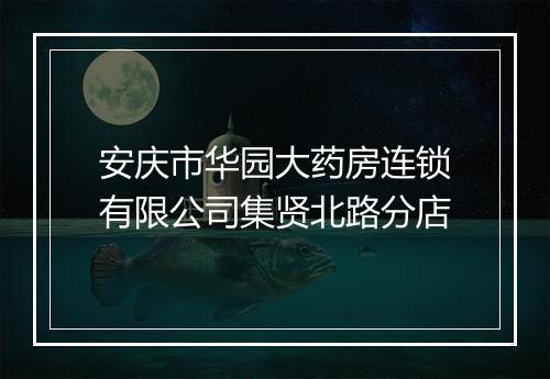 安庆市华园大药房连锁有限公司集贤北路分店