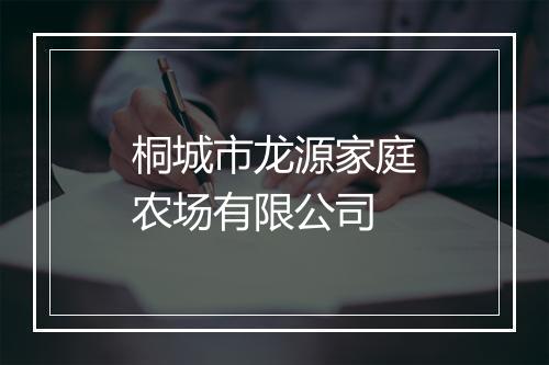 桐城市龙源家庭农场有限公司