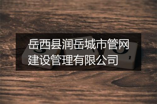 岳西县润岳城市管网建设管理有限公司