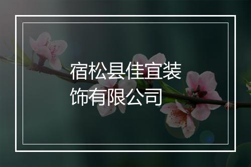 宿松县佳宜装饰有限公司