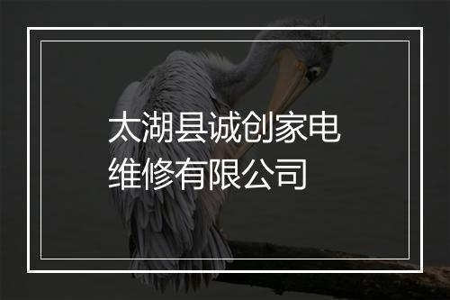 太湖县诚创家电维修有限公司