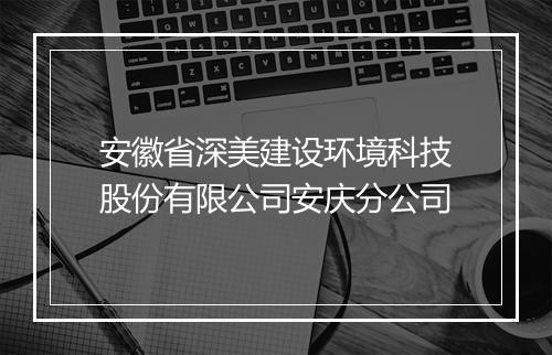 安徽省深美建设环境科技股份有限公司安庆分公司
