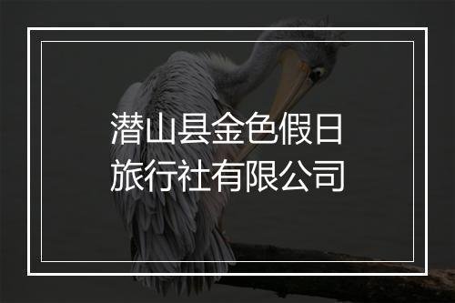 潜山县金色假日旅行社有限公司