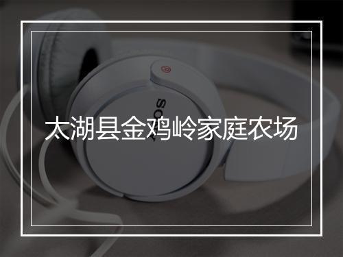 太湖县金鸡岭家庭农场