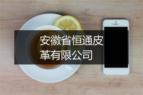 安徽省恒通皮革有限公司