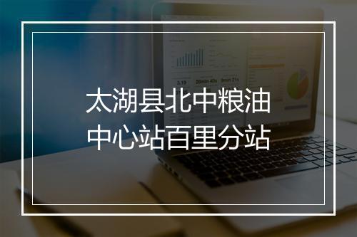 太湖县北中粮油中心站百里分站