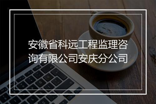 安徽省科远工程监理咨询有限公司安庆分公司