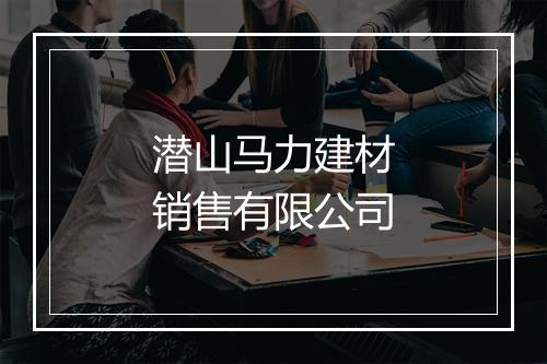 潜山马力建材销售有限公司